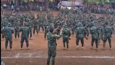 Pasukan Anti-Junta Myanmar laksanakan senam pagi diiringi dentuman lagu Goyang Dumang.