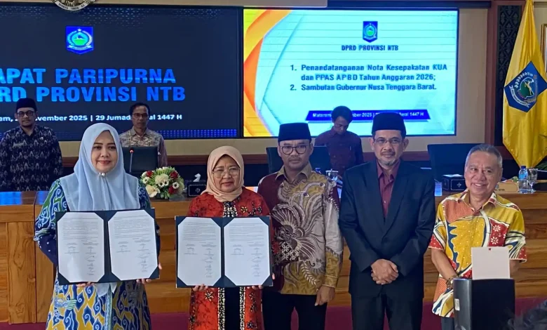 Penandatanganan Rancangan KUA-PPAS APBD NTB 2026