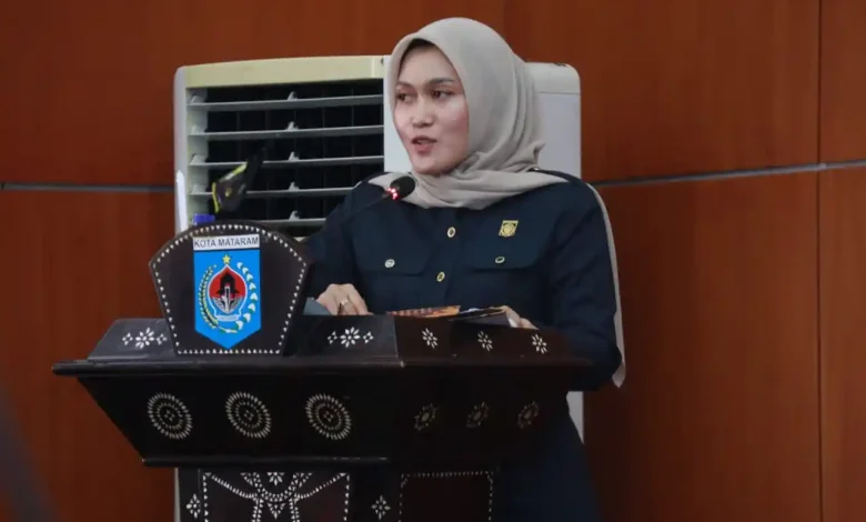 Juru Bicara Banggar DPRD Kota Mataram Siti Fitriani Bakhreisyi