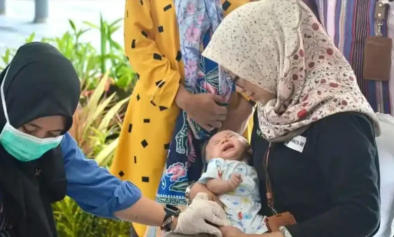 Imunisasi Heksavalen di Lombok Timur