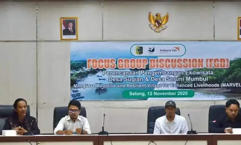 Pemkab Lotim Dukung Penuh Pembangunan Ekowisata Mangrove Desa Sugian dan Seruni Mumbul