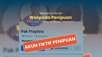 Akun Palsu Kepala BKD NTB