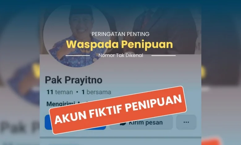 Akun Palsu Kepala BKD NTB
