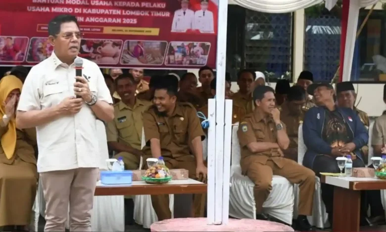Bupati Lotim Luncurkan Bantuan Modal Mikro