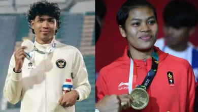 Kolase atlet Sea Games asal NTB, Lalu Muhammad Zohri dan Huswatun Hasanah.