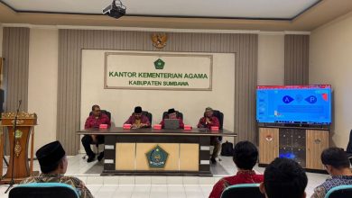 Kemenag Sumbawa sambut kedatangan tim BDK Denpasar pada Kamis, 4 Desember 2025.