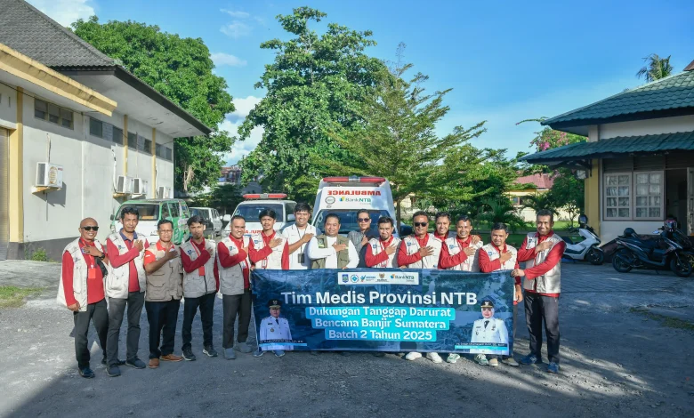 Bank NTB Syariah Fasilitasi Operasional Ambulans Tim Medis NTB