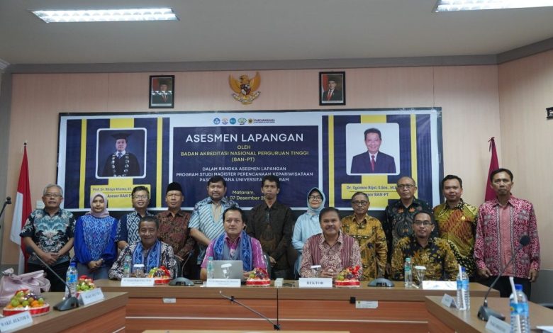 BAN-PT lakukan asesmen lapangan untuk Program Studi Magister Perencanaan Kepariwisataan.