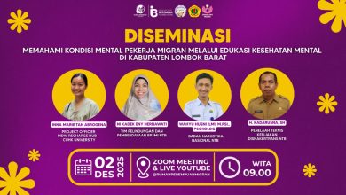 Unram dan JWARA Project gelar diseminasi dan dialog kebijakan tentang kesehatan mental pekerja Migran, Selasa, 2 Desember 2025.