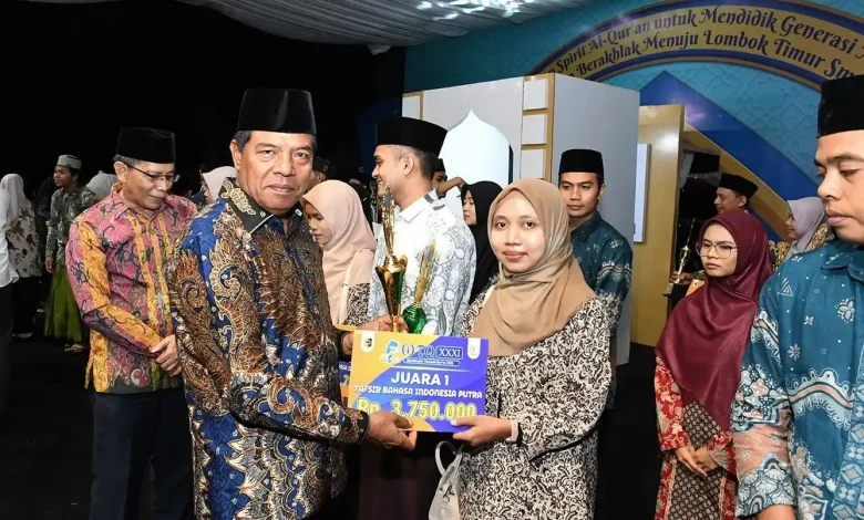 MTQ ke-XXXI Lombok Timur Resmi Ditutup