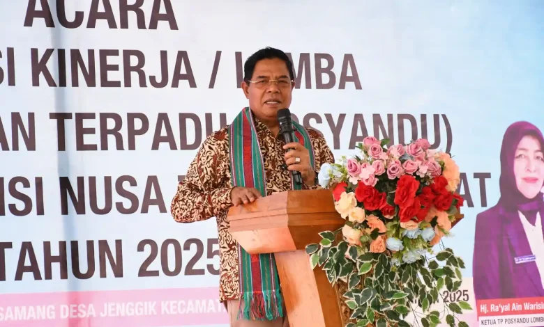 Bupati Lombok Timur Haerul Warisin Evaluasi Posyandu di Desa Jenggik