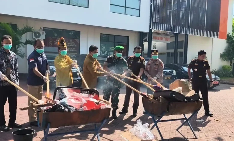 Pemusnahan Barang Bukti Narkotika Kejari Sumbawa