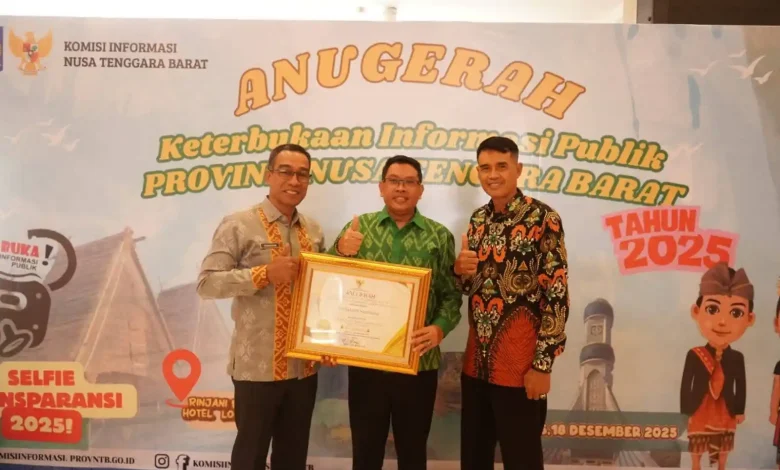 Pemkab Sumbawa Raih Predikat Badan Publik Informatif NTB