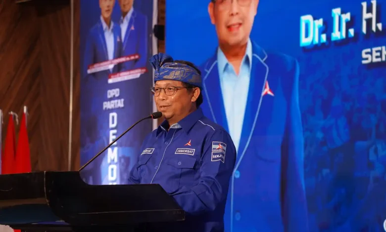 Sekjen DPP Partai Demokrat Herman Khaeron Rakerda NTB