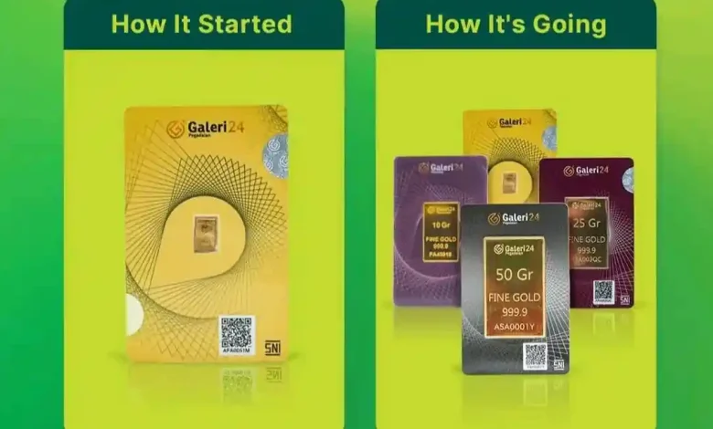 Harga Emas Galeri24 Turun Hari ini