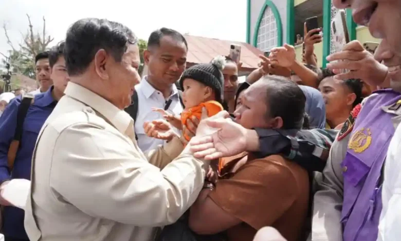 Prabowo Bakal Sambut Malam Tahun Baru 2026 bersama Korban Bencana di Aceh