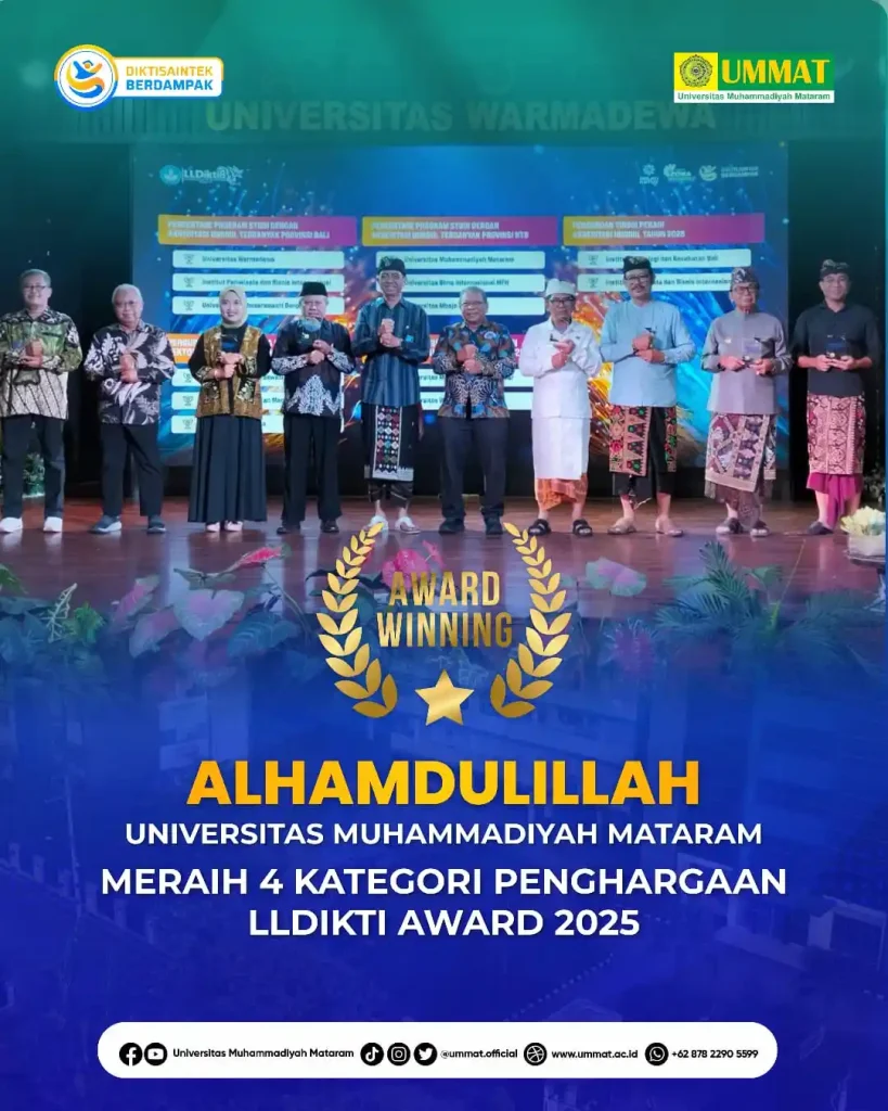 Ummat Raih 4 Penghargaan Bergensi di LLDikti Award 2025