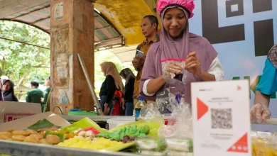 Transaksi QRIS di Pasar Dasan Agung Capai Ratusan Juta