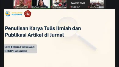 Kegiatan Kuliah Tamu Mata Kuliah Teknik Penulisan Karya Ilmiah Prodi PJKR STKIP Taman Siswa Bima