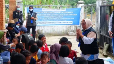 Kegiatan trauma healing Tim Medis Ummat