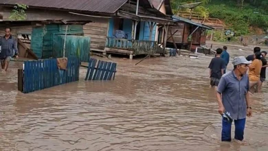 Banjir Rendam Desa Lebangkar