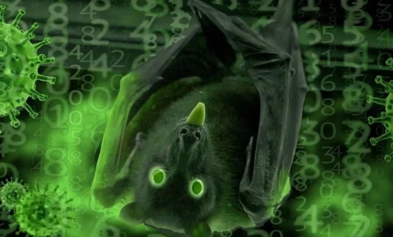 Ilustrasi kelelawar buah terinveksi Virus Nipah