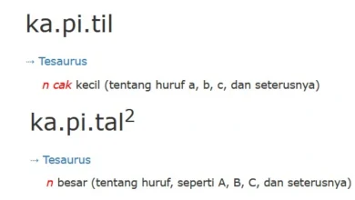 Kapitil Resmi Masuk KBBI sebagai Lawan Kata Kapital