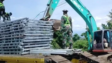 Pemasangan Jembatan Bailey Desa Perigi