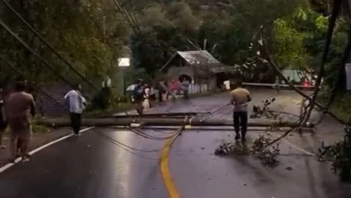 Enam Tiang Listrik Tumbang Akibat Cuaca Ekstrem di Kuta Lombok Tengah