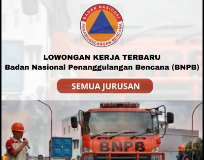 Poster Palsu berisi lowongan kerja BNPB 2026.