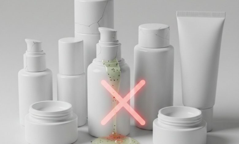 Ilustrasi kosmetik berbahaya.