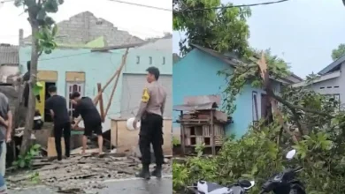 71 Rumah di Lombok Timur Lotim Rusak Akibat Angin Kencang