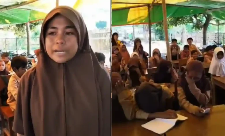Siswi SDN 2 Ntonggu Bima Menangis Memohon Bantuan Bupati