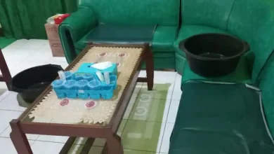 Kantor Dinas Sosial Sumbawa Bocor saat Hujan