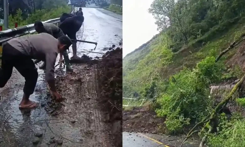 Jalur Pusuk Sembalun Longsor