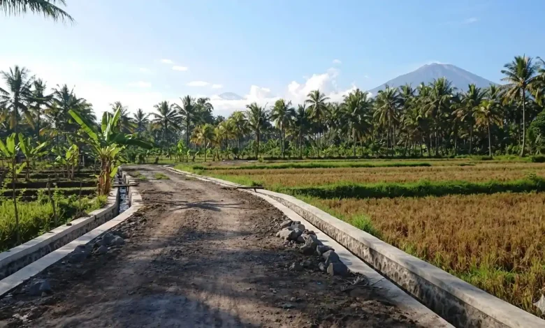 Irigasi pertanian di Lenek Lombok Timur