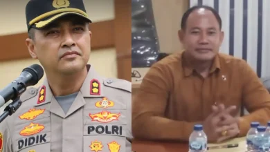 Kolase foto dua perwira Polri NTB yang terlibat dalam dugaan kasus narkoba, Mantan Kapolres Bima Kota, AKBP Didik Putra Kuncoro (kiri) dan Kasat Resnarkoba Polres Bima Kota, AKP Malaungi (kanan).