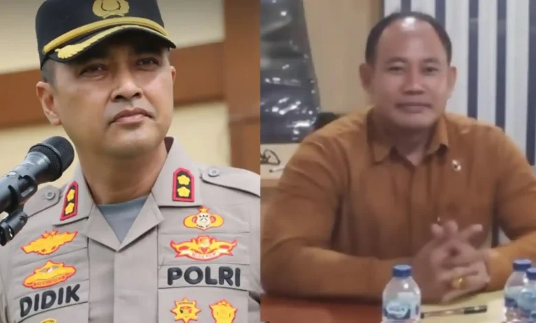 Kolase foto dua perwira Polri NTB yang terlibat dalam dugaan kasus narkoba, Mantan Kapolres Bima Kota, AKBP Didik Putra Kuncoro (kiri) dan Kasat Resnarkoba Polres Bima Kota, AKP Malaungi (kanan).