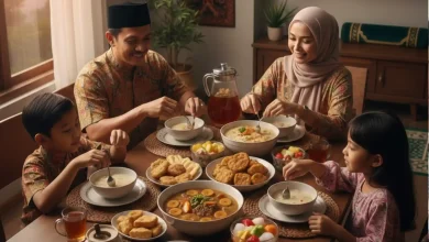 Ilustrasi berbuka puasa.