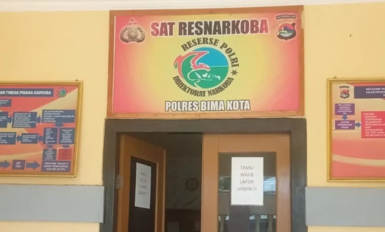 Ruangan Sat Resnarkoba Polres Bima Kota