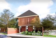 Tampilan rumah dinas yang akan dihuni Kepala Sekolah Garuda Baru.