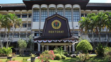 Gedung Rektorat Unram di Jalan Majapahit No. 62, Kota Mataram.