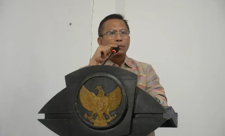 Wakil Wali Kota Bima, Feri Sofiyan, S.H., saat menghadiri forum Konsultasi Publik RKPD 2027 di Aula Bappeda Kota Bima, Kamis, 19 Februari 2026.
