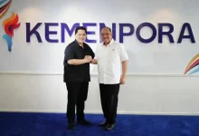 Menpora RI, Erick Thohir bersama Ketua Umum KONI, Marciano Norman menyambut baik wacana provinsi penyangga dalam PON 2028 di NTB dan NTT.