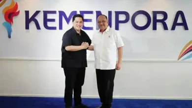 Menpora RI, Erick Thohir bersama Ketua Umum KONI, Marciano Norman menyambut baik wacana provinsi penyangga dalam PON 2028 di NTB dan NTT.