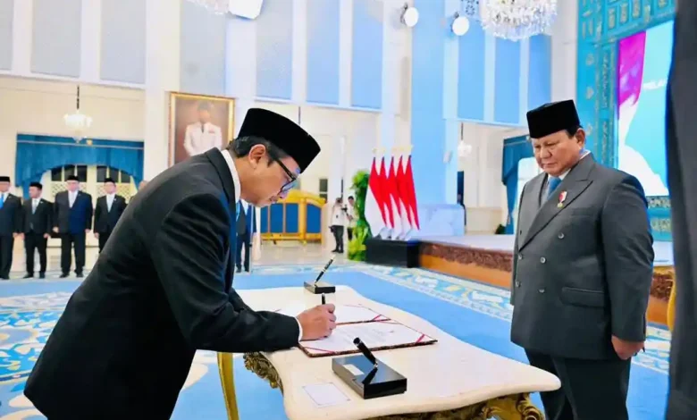 Prabowo Resmi Lantik Juda Agung Jadi Wamenkeu Gantikan Thomas Djiwandono