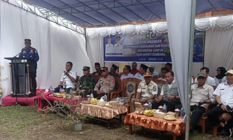 Peresmian Pos Damkar Lunyuk Sumbawa