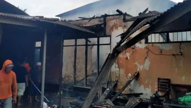 Kebakaran Rumah di Puyung Lombok Tengah