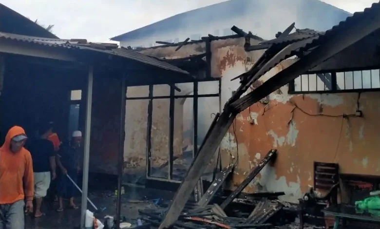 Kebakaran Rumah di Puyung Lombok Tengah