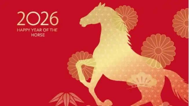 Ilustrasi Tahun Kuda Api 2026